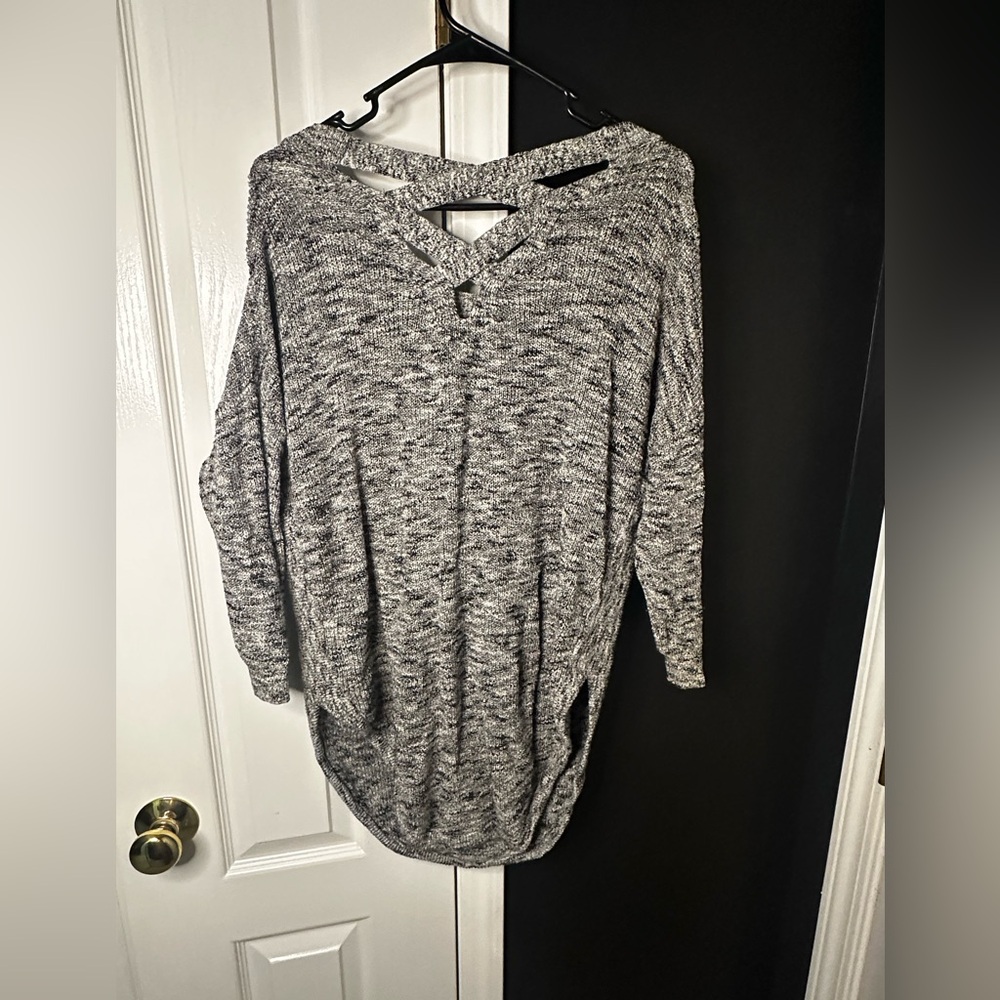 Express Gray Crew Neck Sweater